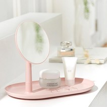기숙사 탁상거울 미니 화장품 트레이 욕실용 화장실 분장실 사무실 메이크업 미용실, WHITE-271212