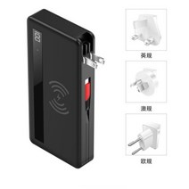가성비샤오미 호환 외장 배터리용 무선 충전기 보조 10000mAh 18W PD QC3.0 고속, 04 3 Plugs Black