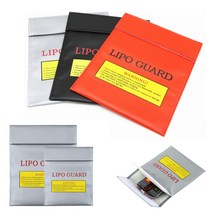 원격조정 내화 및 방수 RC 리포 배터리 안전 가방 가드 충전 주머니 18x23cm 30x23cm 레드 블랙 실버, [05] 29x23cm black