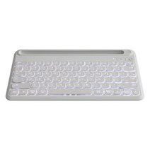 앱코 멀티페어링 펜타그래프 블루투스 키보드, 화이트, TOS250, 텐키리스