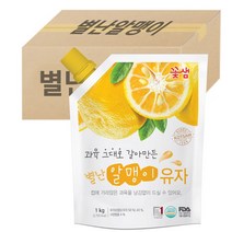 꽃샘 별난 알맹이 유자, 1kg, 8개