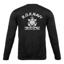 네이비멀티샵 쿨드라이 긴팔 ROKNAVY 거북선 앵카(검/흰)
