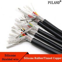 실리콘케이블 케이블 전선 실리콘 구리선 1m sq 0.3 0.5 0.75 1 1.5 2 2.5mm 연질 고무 차폐 2 3 4 6core 절연 유연한 구리 고온 와이어, 4 Cores, 13AWG Sq 2.5mm, 13awg 제곱 2.5mm