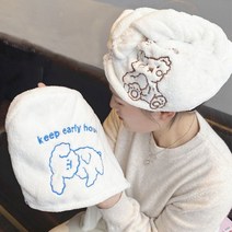 머리가 빨리마르는 헤어드라이타올, 블루, 1개