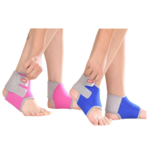 어린이용 발목보호대 발목통증 압박 보조기 2P 1SET, S (225mm), 블랙