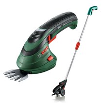 보쉬 정품 ISIO3 + Pole 충전잔디전정가위 연장손잡이 세트 이지오 무선잔디깍기 예초기 원예 정원공구