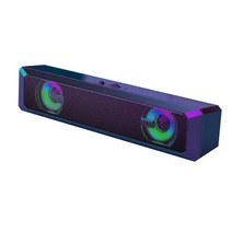 사운드바 스피커 rgb 조명 효과 가있는 무선 블루투스 호환 미니 스테레오 듀얼 채널 b03c가없는 현실적인, 열광한