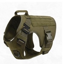 무배 자동차 수리 도구 전술 개 하네스 가죽 끈 금속 버클 MOLLE 독일 셰퍼드 애완 동물 대형견 군사 훈련 K9 패딩 퀵 릴리스 조끼, 43.Green Harness - M