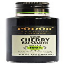 PÖDÖR Premium Sour Cherry Balsamico - 8.4 fl. Oz. - 100% Natural Aged in Oak Barrels Fermented Un, 1