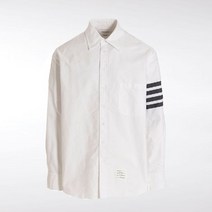 [톰브라운] [명품]남성 23SS 4바 화이트 오버사이트 코튼 셔츠 MWL381A 002