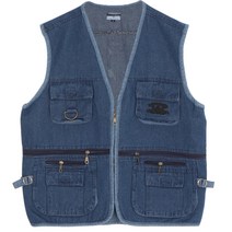 꽃중년 작업용조끼 정비작업복 상의 용접복 청작업복 주머니많은조끼 등산 조끼