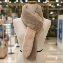 MJ 아날도바시니 여성 밍크100% 플스킨 밍크 여자 퍼 머플러 ABFM-20258 NC강서점