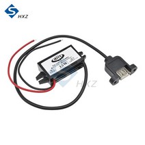 시거잭 인버터 차량용 자동차 전원 변환기 DC-DC 12V 5V 3A 15 마이크로 미니 USB 스텝 다운 전압 출력 어댑터 저열 자동 보호, 03 USB with ear