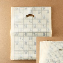 리시안제이 100매 30X40CM 베이지 양장 비닐봉투 양장지봉투 서점봉투