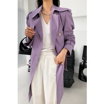 여성트렌치코트 롱트렌치코트 여자봄옷 우아함 싱글 더블 브레스티드