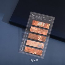 풍경 포스트잇 100PCS 포토 감성 사진 책갈피, Setting sun