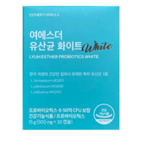 여에스더 유산균 화이트 30캡슐 프로바이오틱스 질 건강 유산균 화이트 임산부 여성 여자 아이 홈쇼핑 추천 정품 여성 성인 아이 갱년기연기 엄마 선물 여애스더 닥터에스더, 2개, 60캡슐(2개월)