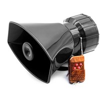 12V 5/7 사운드 120dB 무선 전자 사이렌 시끄러운 자동차 경고 경보 경보 사이렌 혼, 무선 마호가니