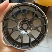 BBS/RAYS 미니 알루미늄 합금 단조 휠 허브 고급 레이싱 모델 자동차 인테리어 장식품 장식, 19.CHR(grey)