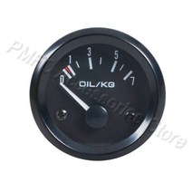 유면계 오일 게이지 유온계 수위계 차량용 미터 12V 자동차 게이지 2 인치 52mm 수온 오일 온도 오일 프레스 연료 볼트 오일 프레스 kg 전류계 게이지 블랙 쉘, Oil press kg