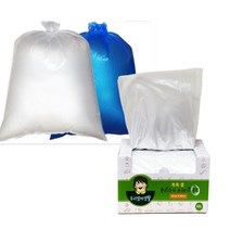 우리엄마 뽑아쓰는 분리수거용 쓰레기 봉투 60매 40L 투명 청색, 40L투명