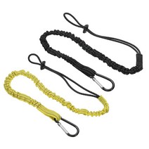 PATIKIL 스냅 후크가 있는 공구 랜야드 낙하 방지를 위한 88.9cm(35인치) 안전 목줄 2팩 블랙 옐로우