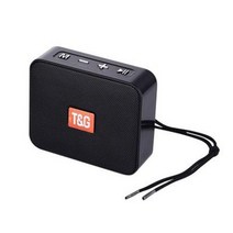 원래 브랜드 TG166 스피커 휴대용 블루투스 무선 사운드 바 야외 HIFI 서브 우퍼 지원 카드 FM 라디오 Aux, Black