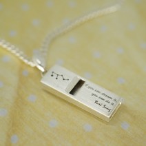 호루라기 미아방지목걸이, 3.5mm, 앞쪽각인