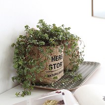 네이처데코 빈티지 화분커버, 원형 - 블랙