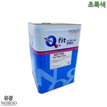 컬러 수성페인트 도료도장 외부용 유광 18L 초록색 4종, 초록9031