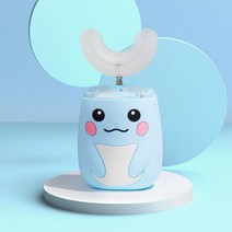 가성비어린이용 U 모양 전동 칫솔 충전식 실리콘 치과 클리너 만화 360 ° 음파, 18 7-15 toothbrush