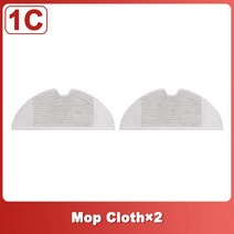 Hepa 필터 샤오미 Mijia 1C /2C/ STYTJ01ZHM Dreame F9 로봇 진공 청소기 메인 브러시 사이드 걸레 천 액세, 12 2Mop Clothes