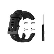 순토 다이빙컴퓨터시계 suunto 5 스포츠 팔찌 교체용 도구가 있는 실리콘 오리지널 시계 밴드 suunto 5 스트랩 액세서리용 스마트 팔찌, 검은색, 순토 5