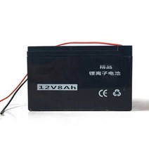 사각 리튬 배터리 12v 대용량 납산 소형 충전식, 리튬 배터리 8AH12V