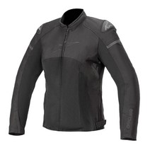 Alpinestars 여성용 Stella T-GP Plus R v3 에어 재킷 (스몰) (블랙/화이트/틸), Black/Black_Large