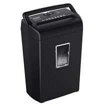 Bonsaii 10-Sheet Cross-Cut Paper Shredder Credit Card Shredders for Home Office Use 5.5 Gallons La, 1, Black