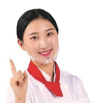 요리사마스크 국내생산 일회용 끈달린 투명마스크 30매입, 상세페이지 참조