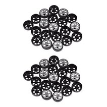 전기자동차부품 노벨 플라스틱 롤 2Mm 직경 샤프트 자동차 트럭 모델 장난감 휠 x 6mm 40 개