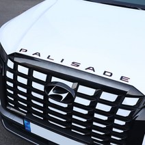 폰데코 팰리세이드 투톤 아크릴 레터링 엠블럼 차량용품, 01 팰리세이드 프론트 엠블럼 - 레드