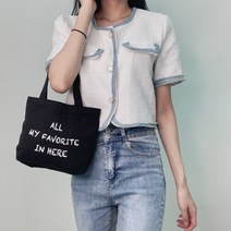 몰디브 캔버스 미니 에코백