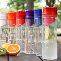 트라이탄 휴대용 티포트 후르츠 워터보틀 텀블러 700ml, 퍼플, 옵션선택
