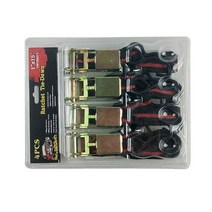 짐고정로프 고정줄 다용도로프 폴리에스터 래칫 타이 다운 스트랩 장비 트럭 벨트 1000 톤 부하 장력 로, 01 Black