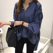 드레스날다 새로운날 언발란스 루즈핏 롱 셔츠(mnb1090)