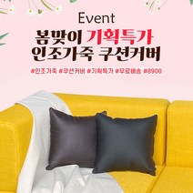 기획특가 쇼파 쿠션커버, 블랙 350x350mm