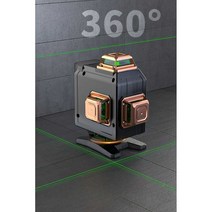 레이저 레벨기 그린 녹색 라인 강한 빛 얇은 라인, 12선 베어메탈 (독일 헤비메탈) 360 회전