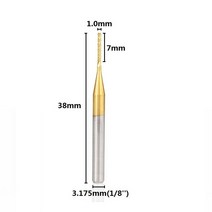 루터날 트리머날 루터비트 홈파기날 목공용루터 10pcs 0.8-3.175mm 티타늄 코팅 카바이드 PCB 밀링 커터 CN, 20 10pcs 1.6mm