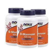 나우푸드 D-마노스 500mg 베지 캡슐, 120개입 x 3개