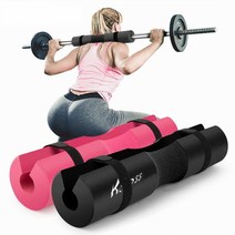 바벨패드 어깨 홈짐 힙쓰러스트 홈트 목 스쿼트 헬스 배패드 힙운동, 25-35mm, 레드 [가방 + 버클 포함]