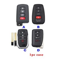 자동차 스마트 키 부품 교체 스마트키 설치 Xhorse VVDI XM38 XSTO01EN 근접 원격 8A 4D 4A 칩 토요타 렉서스용 XM XSTO00EN 업데이트 버전, B+1pc shell