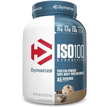Dymatize ISO100 Hydrolyzed 다이마타이즈 Protein Powder 3lbs 쿠키앤크림
